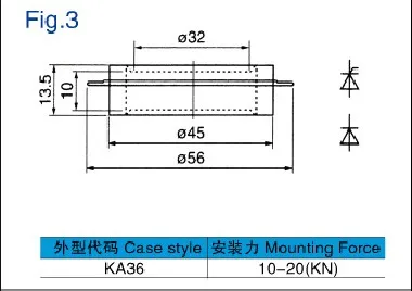 Двусторонний Тиристор KS500A KS500A1600V 16 двунаправленный вогнутый|Детали и аксессуары