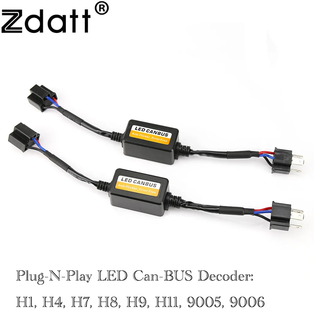 

Zdatt Resistor Canceler H4 Canbus Decoder H7 Error Free H1 H8 H9 H11 9005 9006 No Flicker Warning Cancel Car LED Headlight