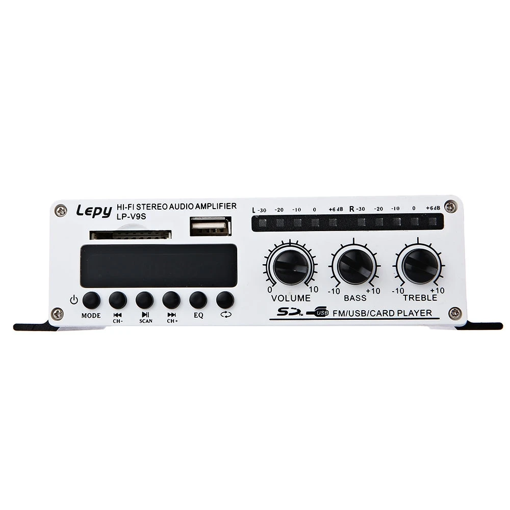 Lepy LP V9S автомобиль mini Усилители домашние Hi Fi 180 Вт Выход звук стерео fm