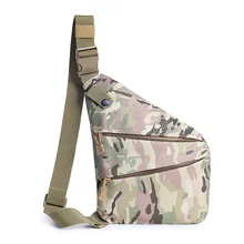 Тактические) Сумки на одно плечо для мужчин регулируемый ремень на молнии через плечо грудь поясная сумка