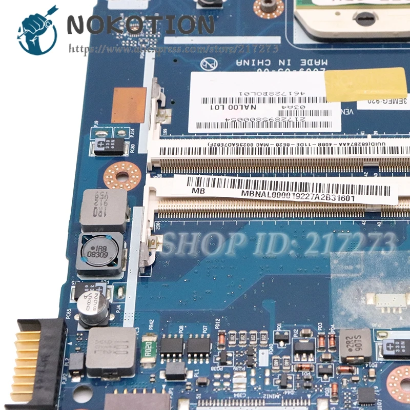 Flash Sale  NOKOTION for Acer ASPIRE 5534 5534G 5538 5538G laptop motherboard LA-5401P MBPE902001 MB.PE902.001 