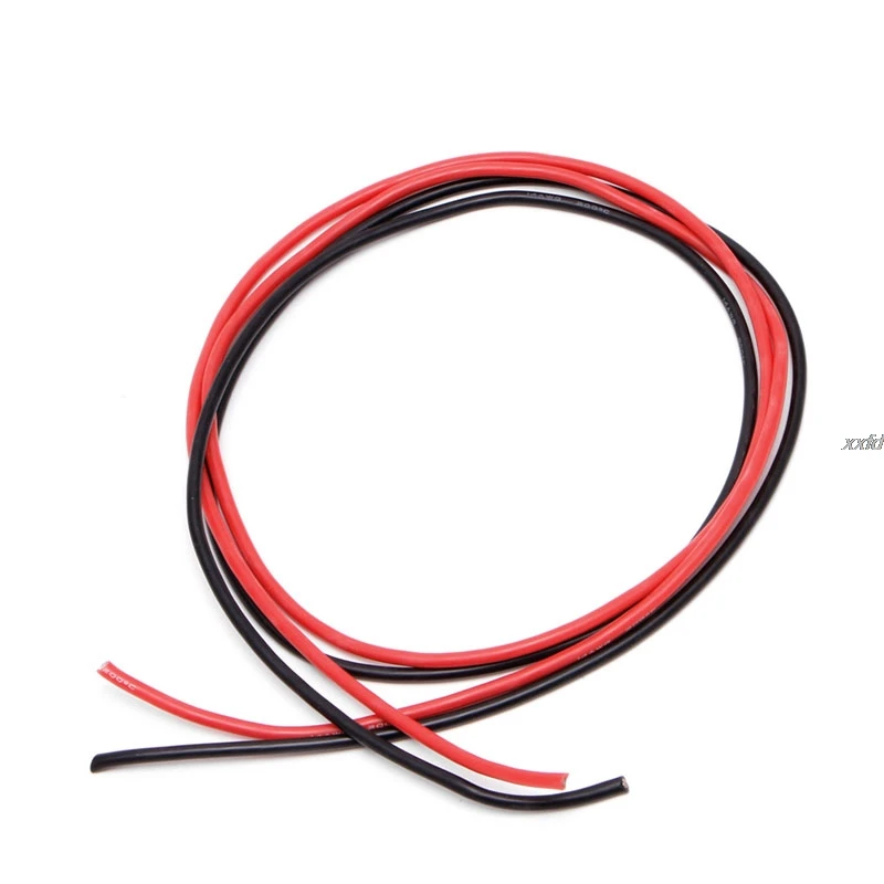 1 комплект 14 AWG силиконовый провод гибкие многожильные медные кабели 2 м