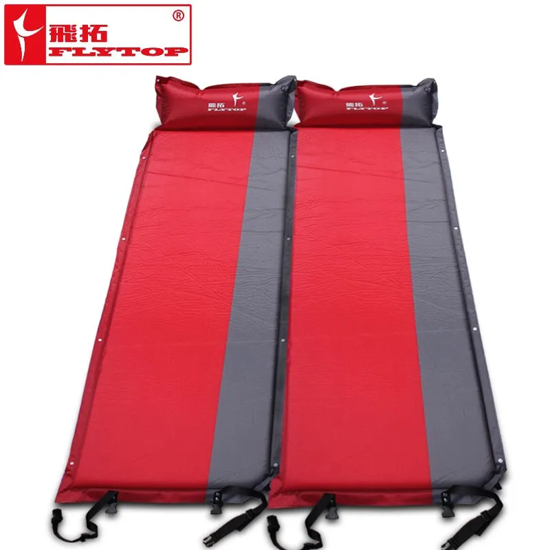 Najtaniej 2 sztuk 1 partia! Flytop gorąca sprzedaż (170 + 25) * 65*5cm pojedyncza osoba automatycznie nadmuchiwany materac odkryty camping wędkowanie mata plażowa