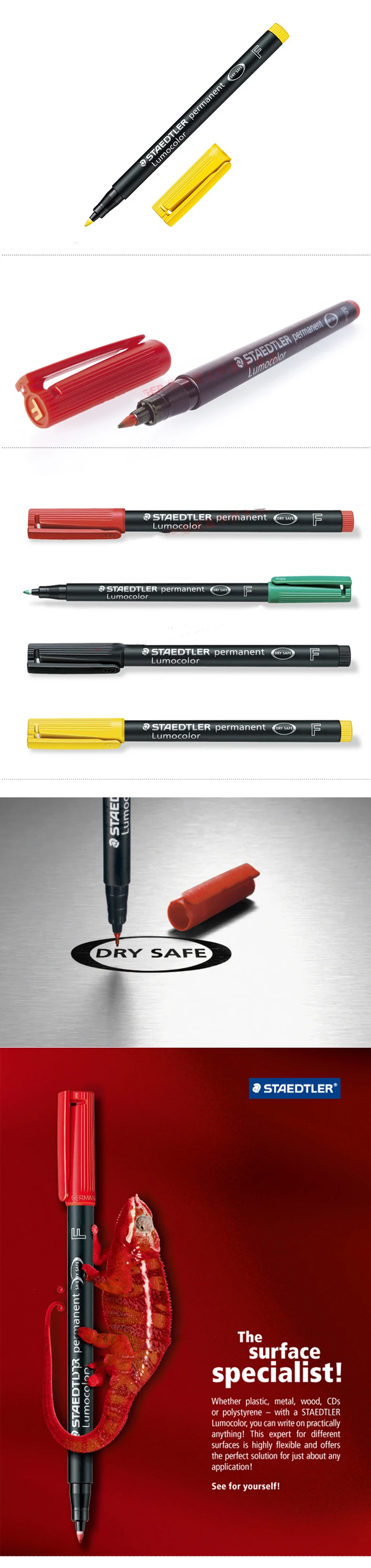 Luminolor-318-WP4 Luminous Permanent Marker Pen, Fine Point,