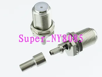 

Connector F TV female bulkhead crimp RG174 RG316 LMR100 cable Straight