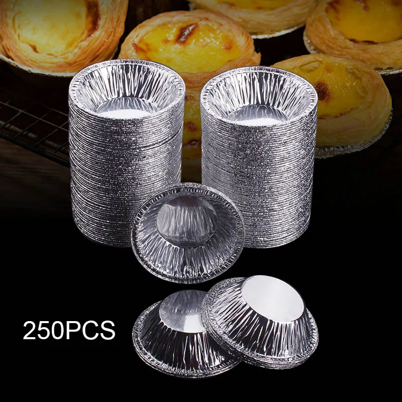 Pack de 25 tazas desechables de aluminio para hornear ~ moldes de hojalata para cupcakes ~ reutilizables y desechables moldes de papel de aluminio 