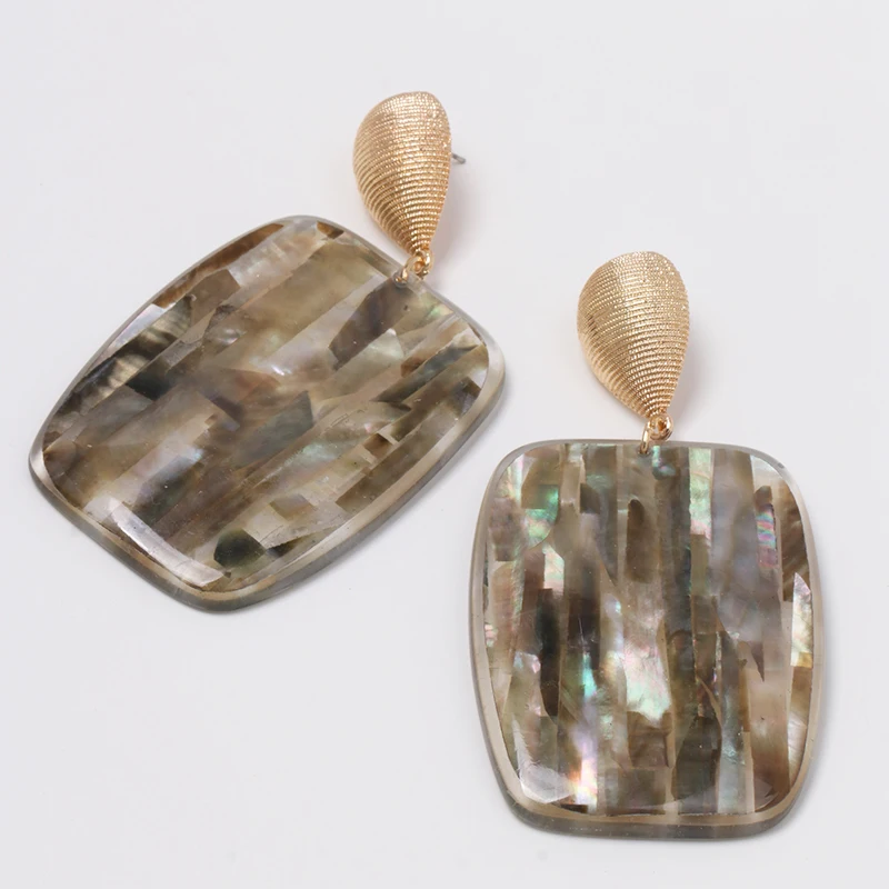 Jujia ZA 2019 Мода Для женщин Jewelry аксессуары Летний пляж Sea девушки большие сережки
