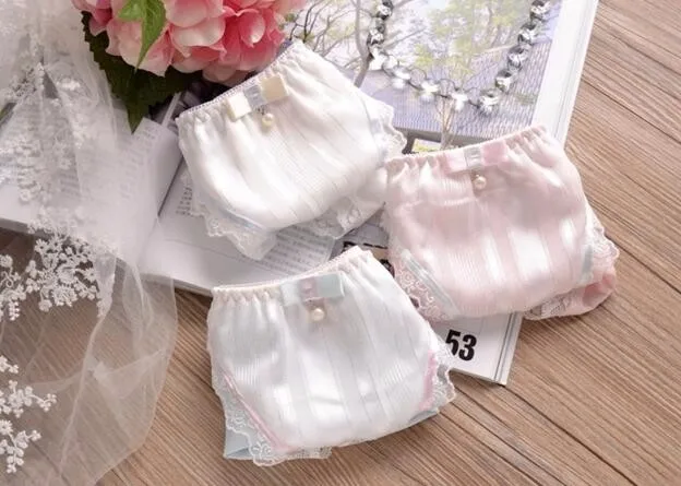 Prissy Sissy Fairy Pearls Bow Panties