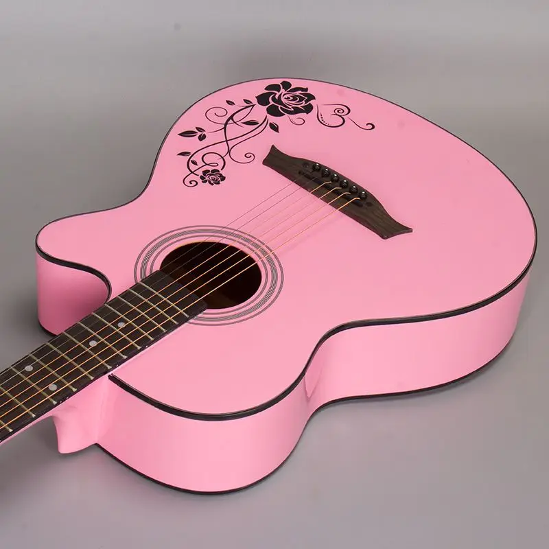 Online Get Cheap Pink Acoustic Guitars Alibaba Group
