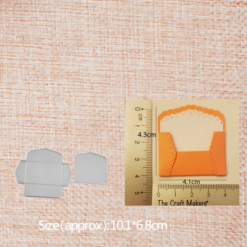 

Mini envelope card slot Metal Cutting Dies for DIY Scrapbooking Paper Cards Making Craft Fun Decoration 101*68 mm