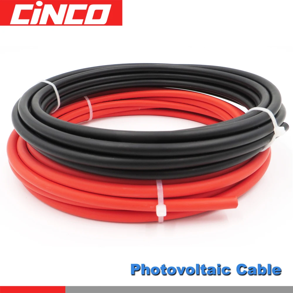 

10M/LOT TUV Solar Cable 2.5/4/6mm2 insulation Solar Panel Connect electrical wire 2 PfG 1169/08.07 PV1-F 1x2.5 1x4mm2 1x6mm2