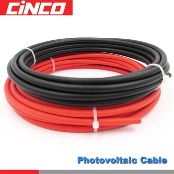 

10M/LOT TUV Solar Cable 2.5/4/6mm2 insulation Solar Panel Connect electrical wire 2 PfG 1169/08.07 PV1-F 1x2.5 1x4mm2 1x6mm2