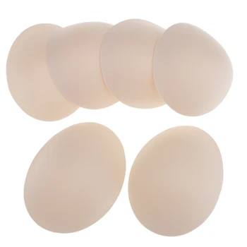 

Pair of 3 Women Oval Bra Pads Inserts for Sports Yoga Bra Bikini Tops Swimsuit
