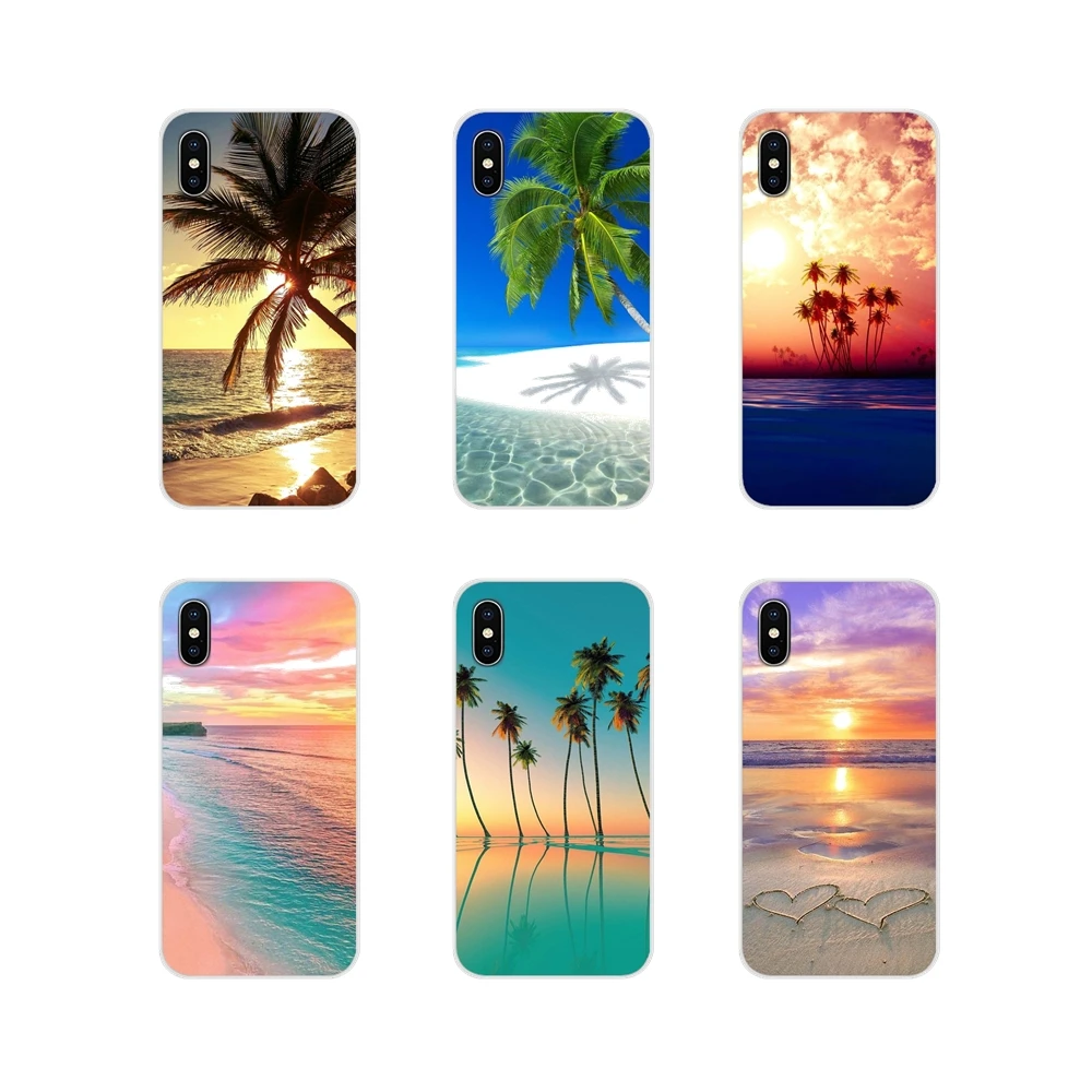 Scene at Sunset on sea Palm Tree For Xiaomi Mi6 A1 5X 6X Redmi Note 5 5A 4X 4A 4 3 Plus Pro pocophone F1 Accessories Shell Cases | Мобильные
