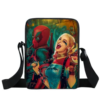 

Boys Girls Kids Shoulder Bags Suicide Squad Harley Quinn Joker Bag Children Crossbody Bag Beautiful Shoulder Bag for Teens