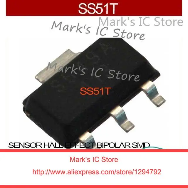 SS51T SENSOR HALL EFFECT BIPOLAR SMD SS51Tin Integrated Circuits from