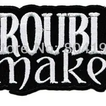 TROUBLE MAKER вышитая Новая Железная и сшитая классная куртка байкера патч униформа куртка военный значок мы можем сделать индивидуальные нашивки