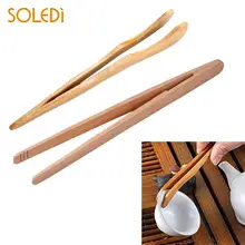 Прямые/изогнутые деревянные щипцы для еды чай Пинцет деревянные щипцы для салата бекона домашний тостер Удобная Защита окружающей среды экономичный