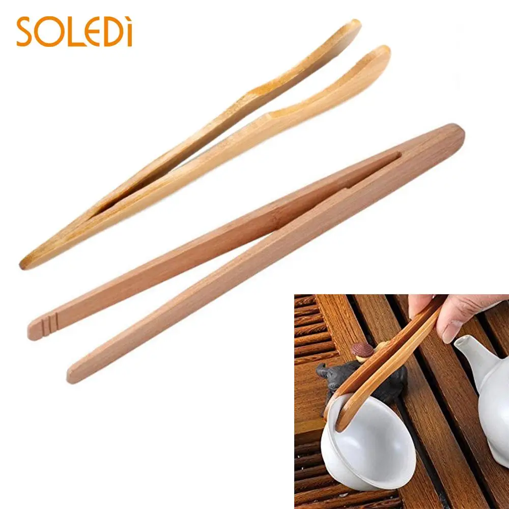 

Straight/Curved Wood Food Tongs Tea Tweezer Wood Tongs Salad Bacon Home Toaster Convenient Environmental Protection Economic