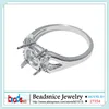 Beadsnice Sterling Silver 925 Rings Fine Jewelry Round Accessories Diy Semi Mount Gem Ring Setting Diamond Wedding Ring 4