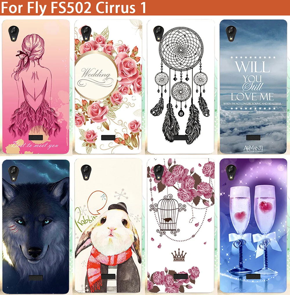 For Fly FS502 Cirrus 1 Covers DIY Colorful painted case fashion styles SOFT TPU Silicone patterns | Мобильные телефоны и