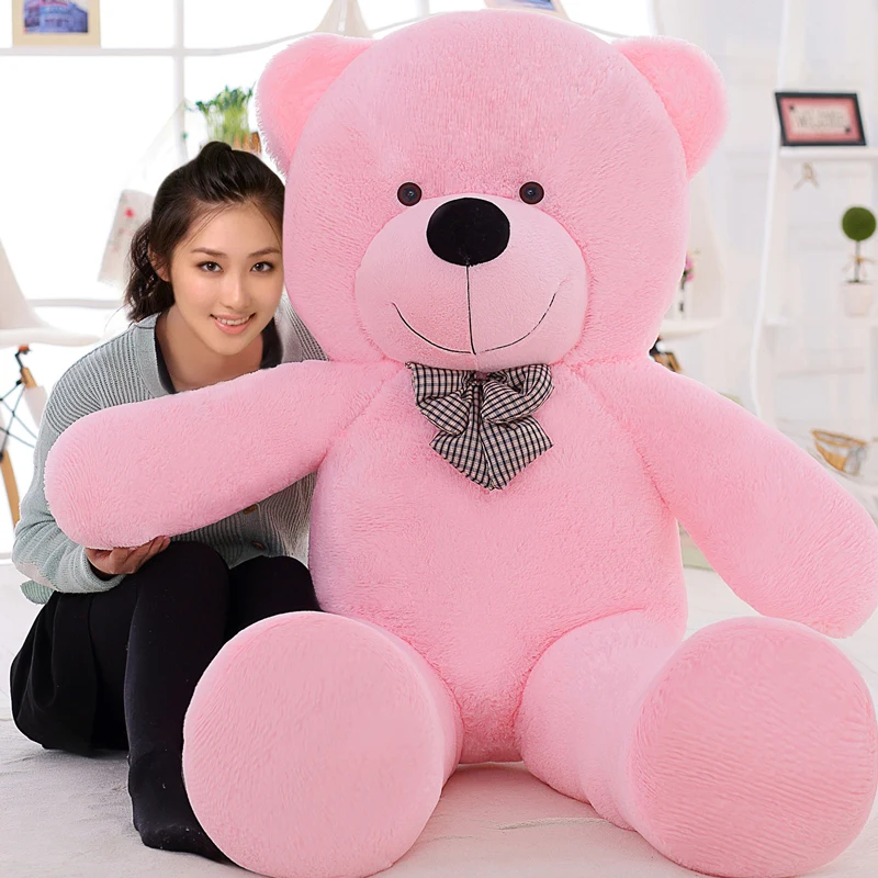 pink life size teddy bear