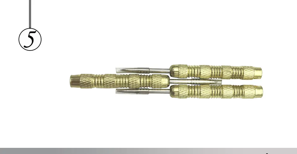 Easytoday 9Pcsset High Quality Darts Barrel Iron Plated Copper Professional Darts Accessories Darts Steel Tip Set (5)