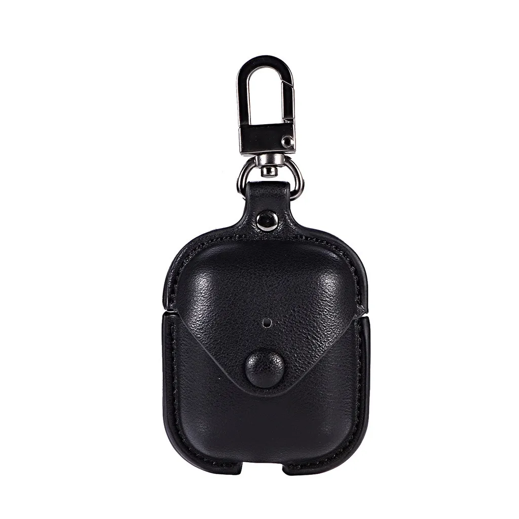 Luxury Leather Hook Case For AirPods Vintage Matte Cover Protective Skin Earphones Charging Case For Apple AirPods Luxury Leather Hook Case For AirPods Vintage Matte Cover Protective Skin Earphones Charging Case For Apple AirPods