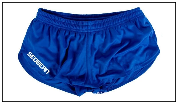 Мужские шорты для спортзала, мужские свободные шорты для тренировок, одноцветные шорты для бега, мужские спортивные короткие штаны, полиэфирные боксеры для фитнеса - Цвет: Синий