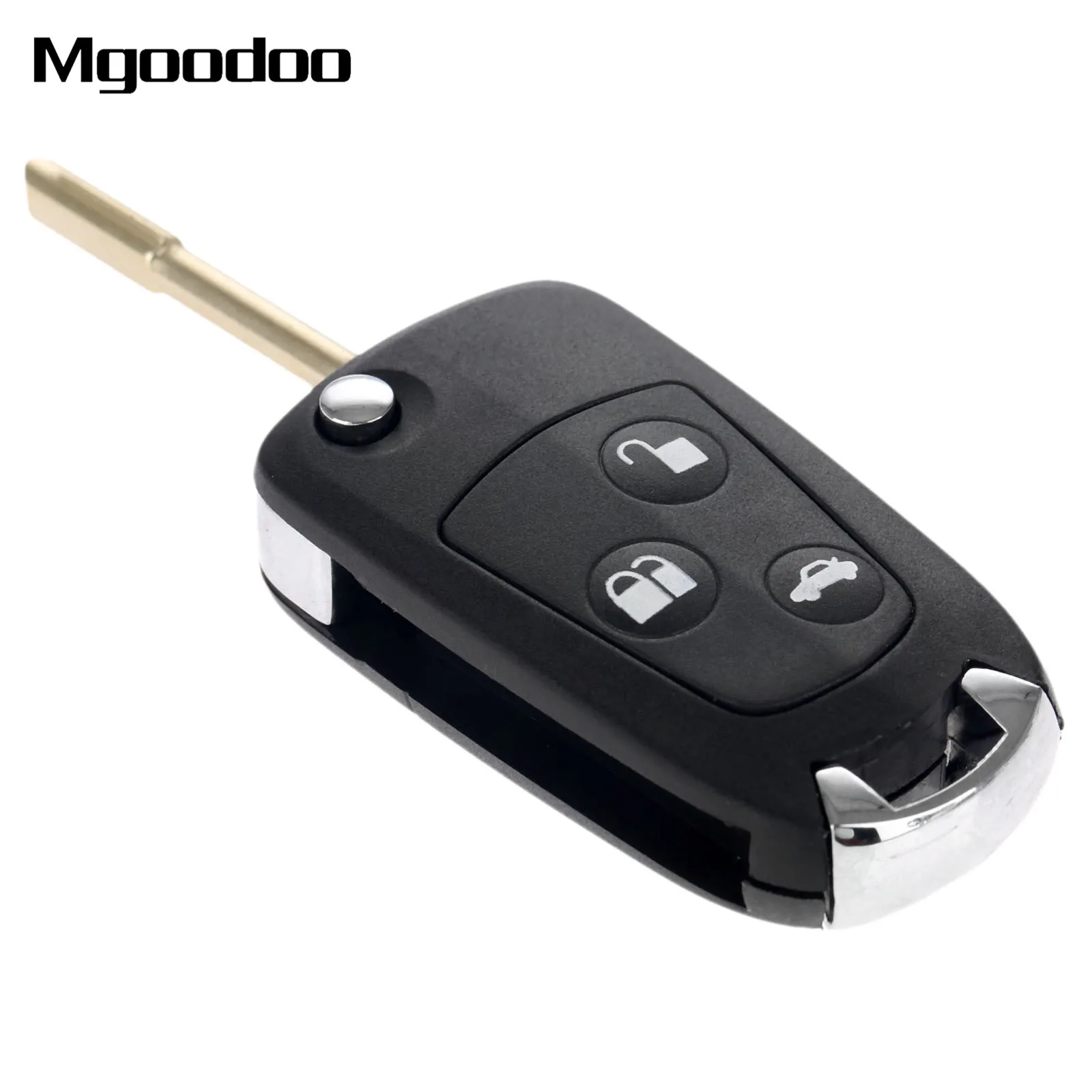 

3 Buttons Folding Flip Fob Car Remote Key Shell Case Uncut Blade For Ford Mondeo Fiesta Focus Mondeo Puma Fiesta KA Replacement
