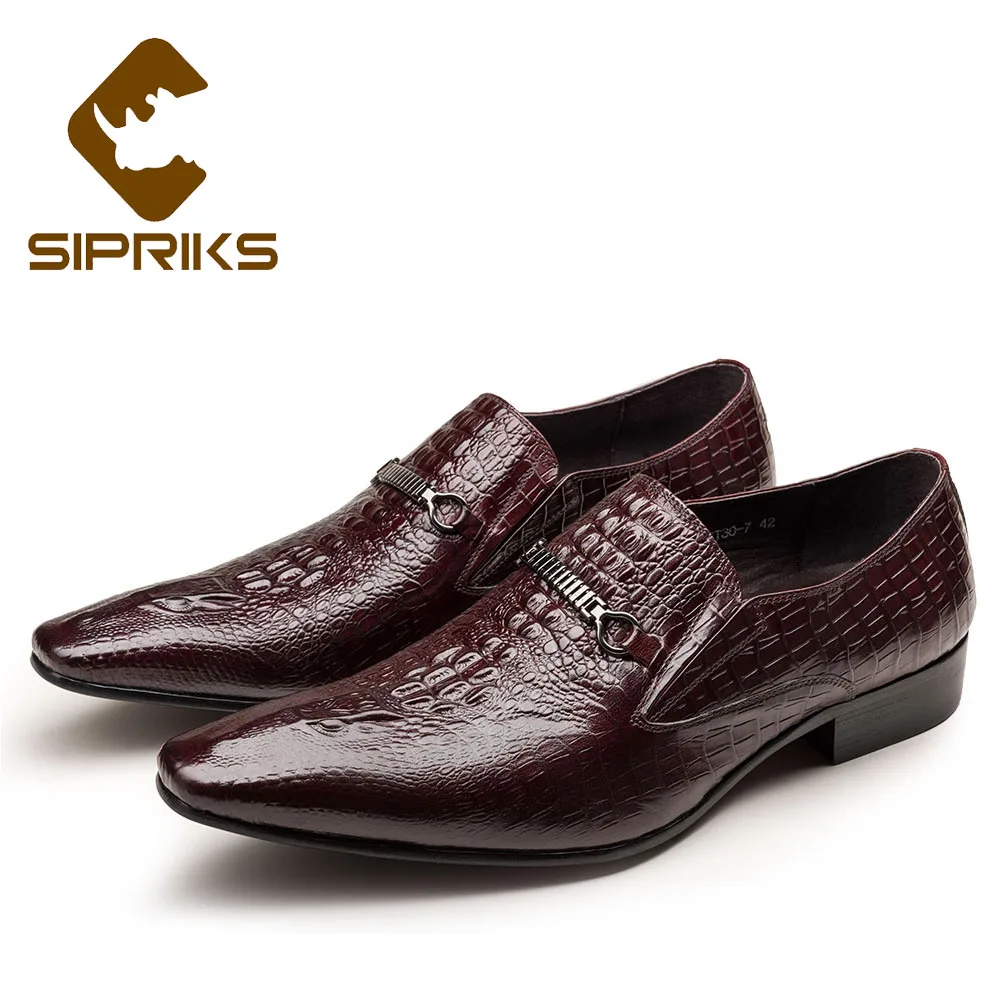 Sipriks Mens Genuine Leather Red Brown Casual Shoes Sipriks Mens Genuine Leather Red Brown Casual Shoes