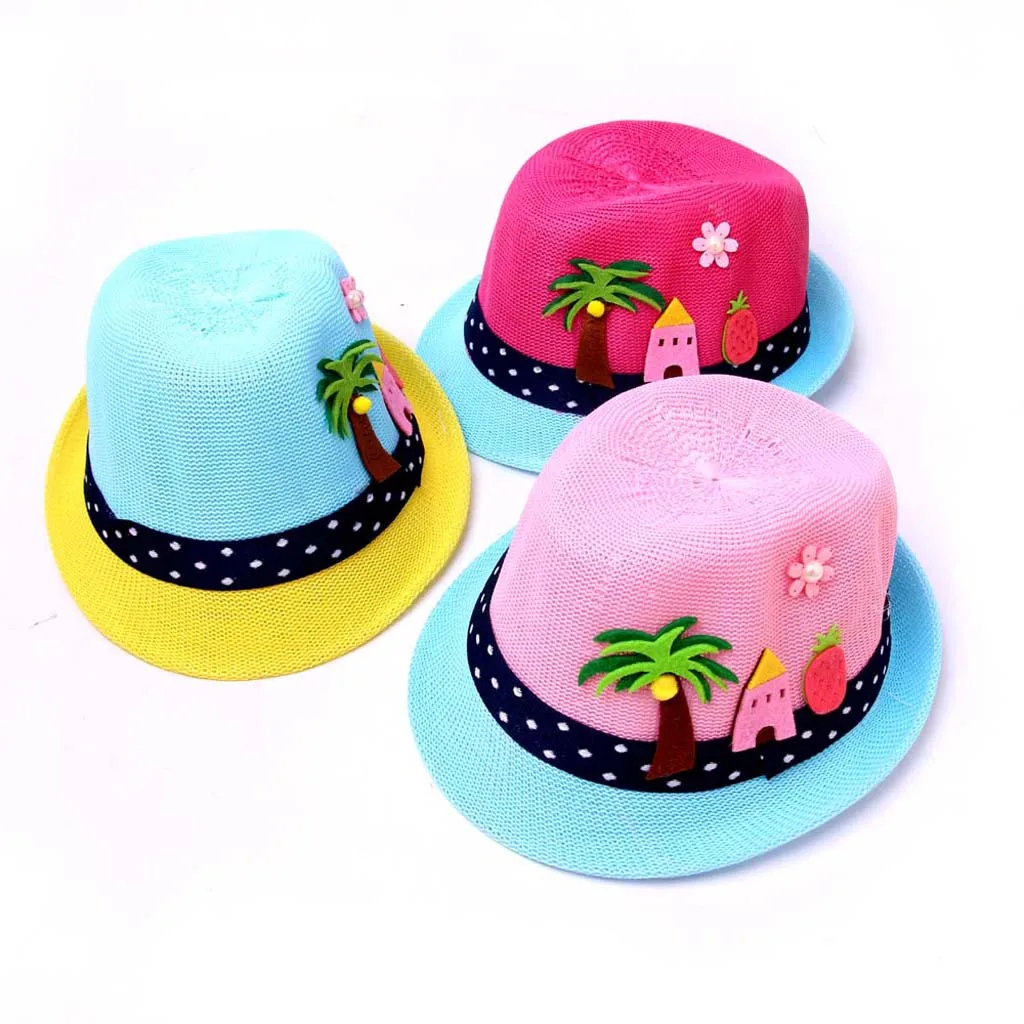 Cute Hat Summer Baby Fashion Cartoon Children Casual Breathable Hat Straw Hat Kids Hat Boy Girls Hat Cap czapki dla dzieci
