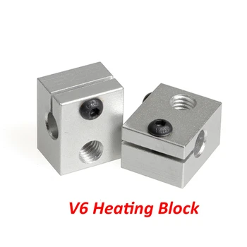 

SWMAKER Reprap V6 Aluminum Heater Block All-Metal V6 Extruder For RepRap mk HotEnd 20*16*12mm 3D Printer Parts