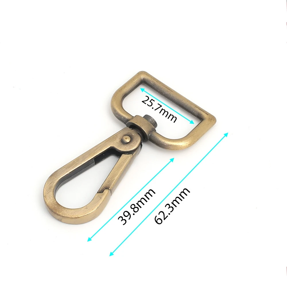 

10/20/50PCS Bronze Metal Bag Clasps Lobster Swivel Trigger Clips Snap Hooks