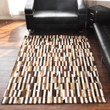 Модный художественный ковер Натуральная воловья кожа коврик в автомобиль