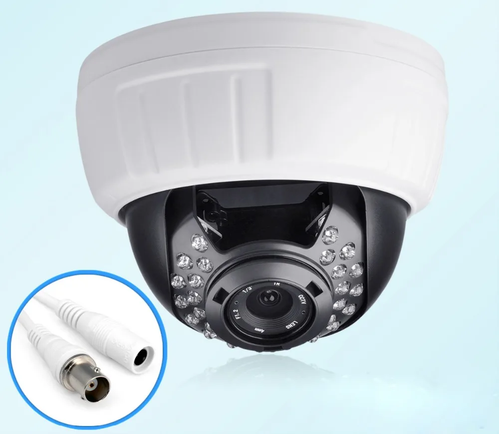 J165b New Infrared Night Vision 700TVL CCTV Camera High Quality 3.6mm 6mm Lens Indoor ABS Dome