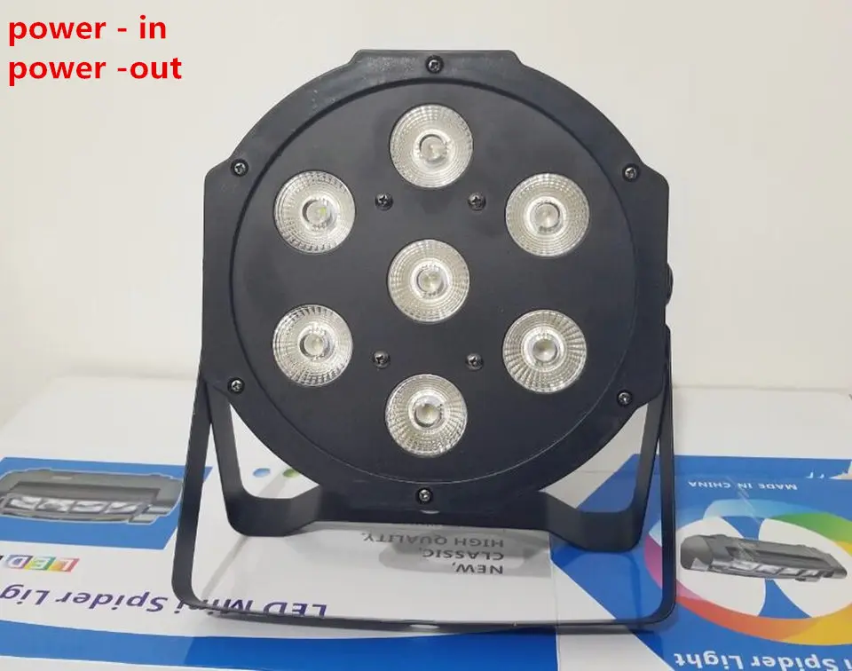 

7x12W led par DMX Stage Lights Led Flat Par Light with Professional for Party KTV Disco