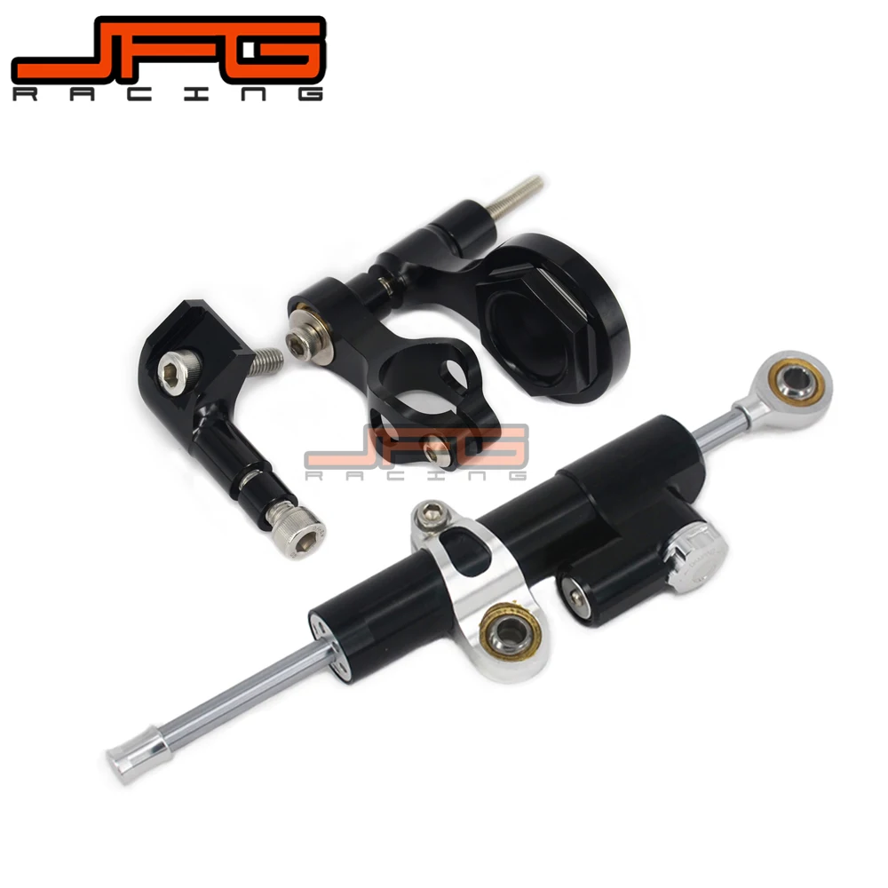 

CNC Steering Damper Stabilizer Linear Reversed Safety Control & Adapter Bracket For YZFR1 06-15 YZF-R1 YZF R1 R6 YZFR6 09-15