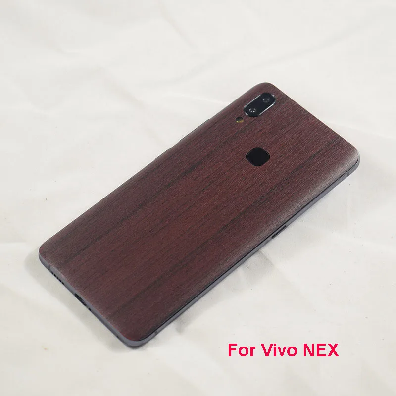 MLLSE Newest High Simulation Wood Grain Sticker 3M Phone Back Paste Sticker For Vivo NEX S Wood Skin Protective Film Sticker (3)