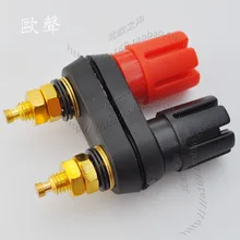 Double slider professional audio amplifier terminal speaker banana jack one piece conjoined column new arrival