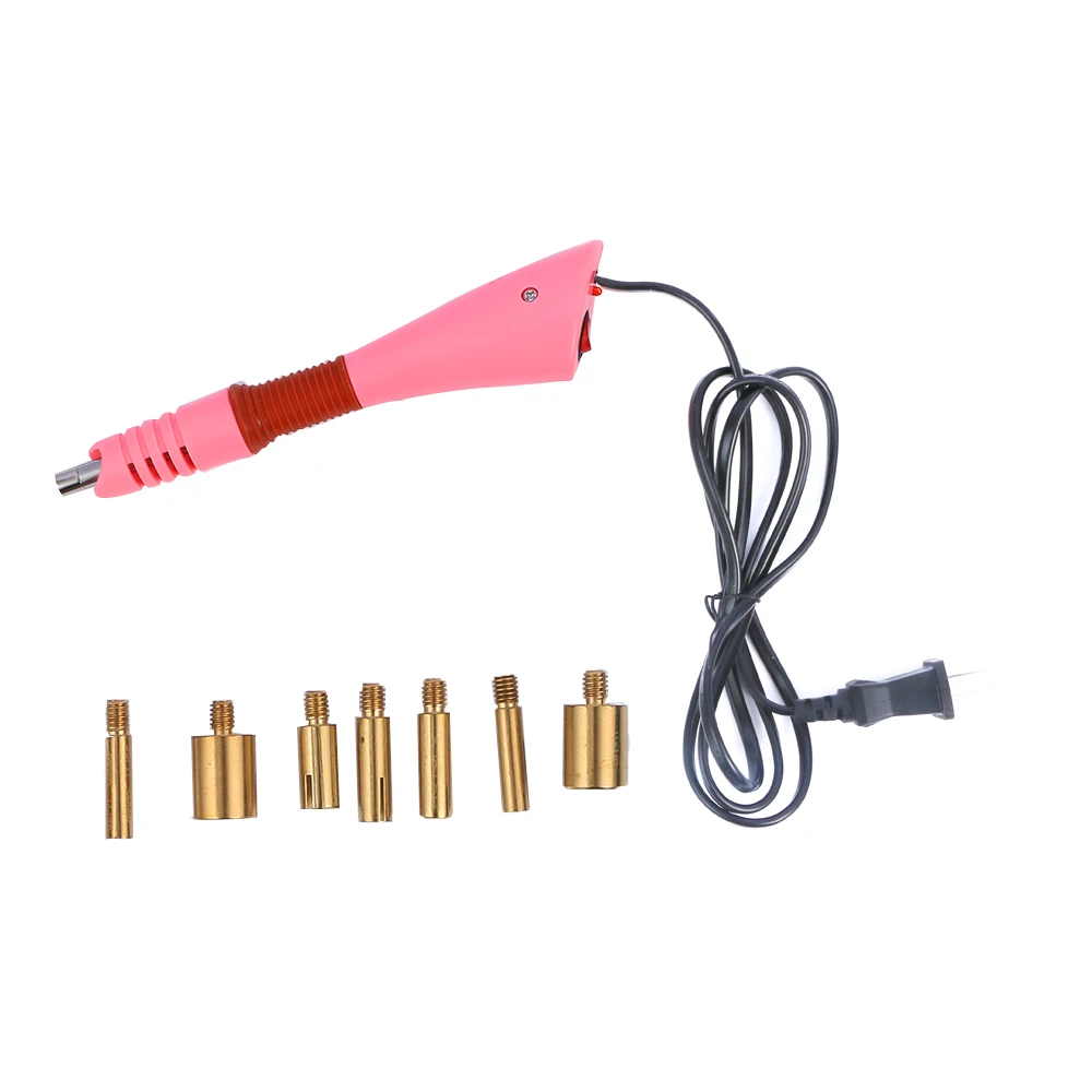 

Hot Sale 1pc DIY Crystal Rhinestone Iron on Wand Gun Hot Fix Applicator Fast Heating Up Electric Soldering Embellishment Tools