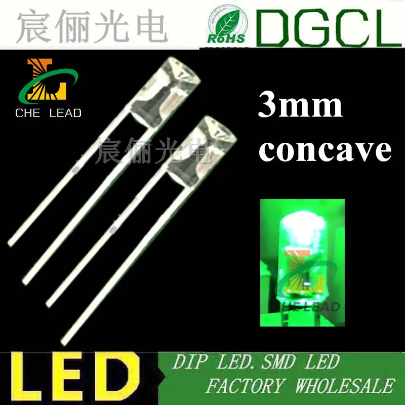 Вогнутая Светодиодная лампа 3 мм|light ge|diode lightlight cold |