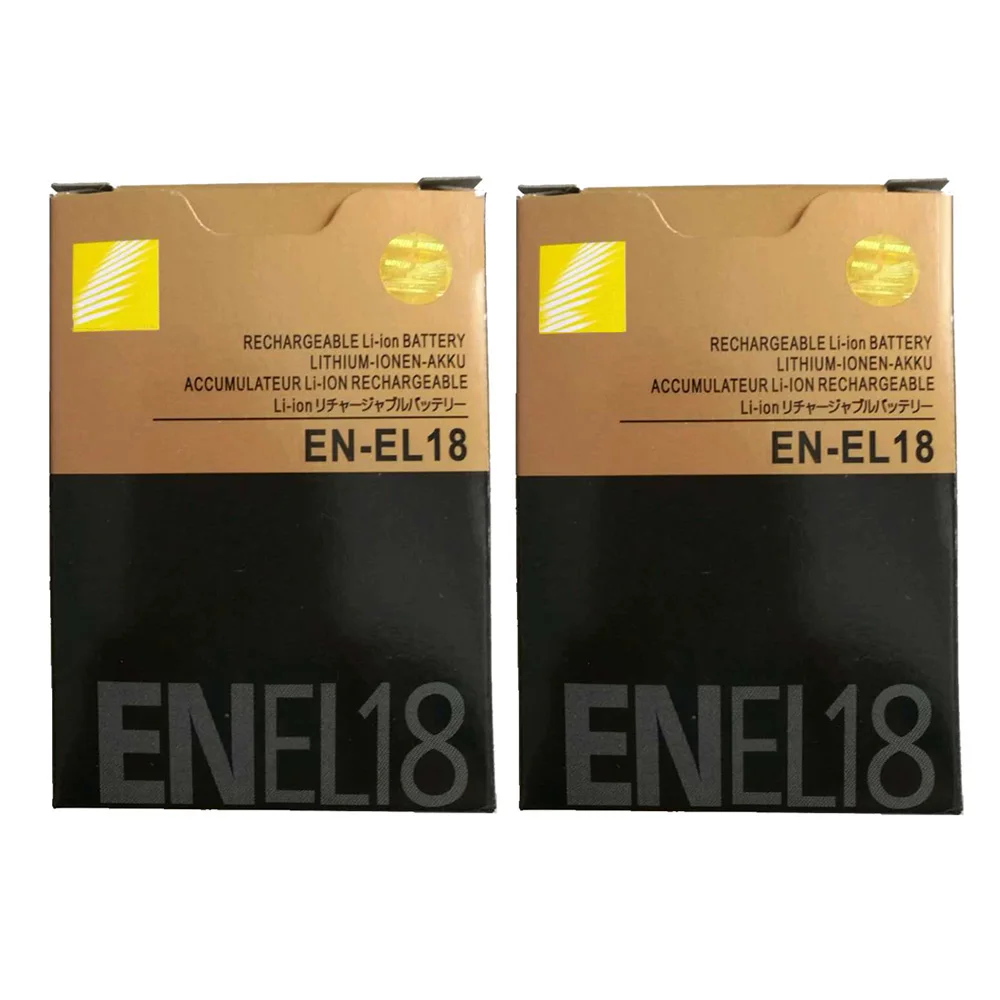 2 шт./лот 2000 мАч EN-EL18 ENEL18 EN EL18 батарея для Nikon D5 D4 D4S D4X MH-26A цифровая зеркальная камера