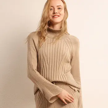 

Litvriyh winter thick knitted sweater women sweaters and pullovers long sleeve high neck warm female pullover women knitted tops