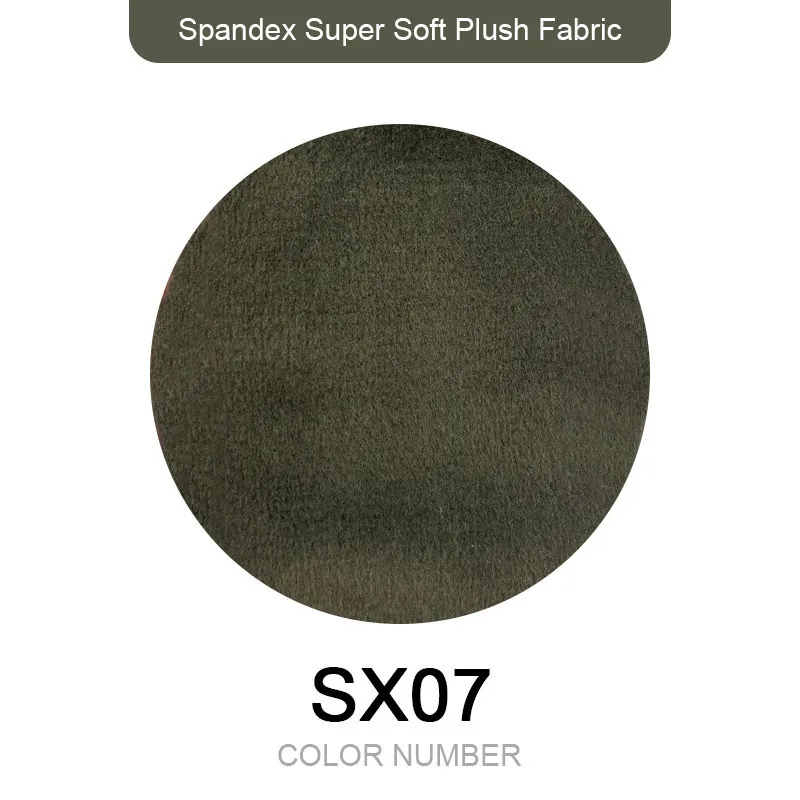 Новейший 1 мм ворс супер стрейч 5% спандекс 165x80 см мягкая короткая плюшевая ткань игрушки ткань диван одежда пижамы швейный материал - Цвет: SX07