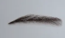 100% Human Hair False Eyebrow Hand Made Fake Woman Eyebrow with swiss lace 1 Pair/lot human hair eyebrow false