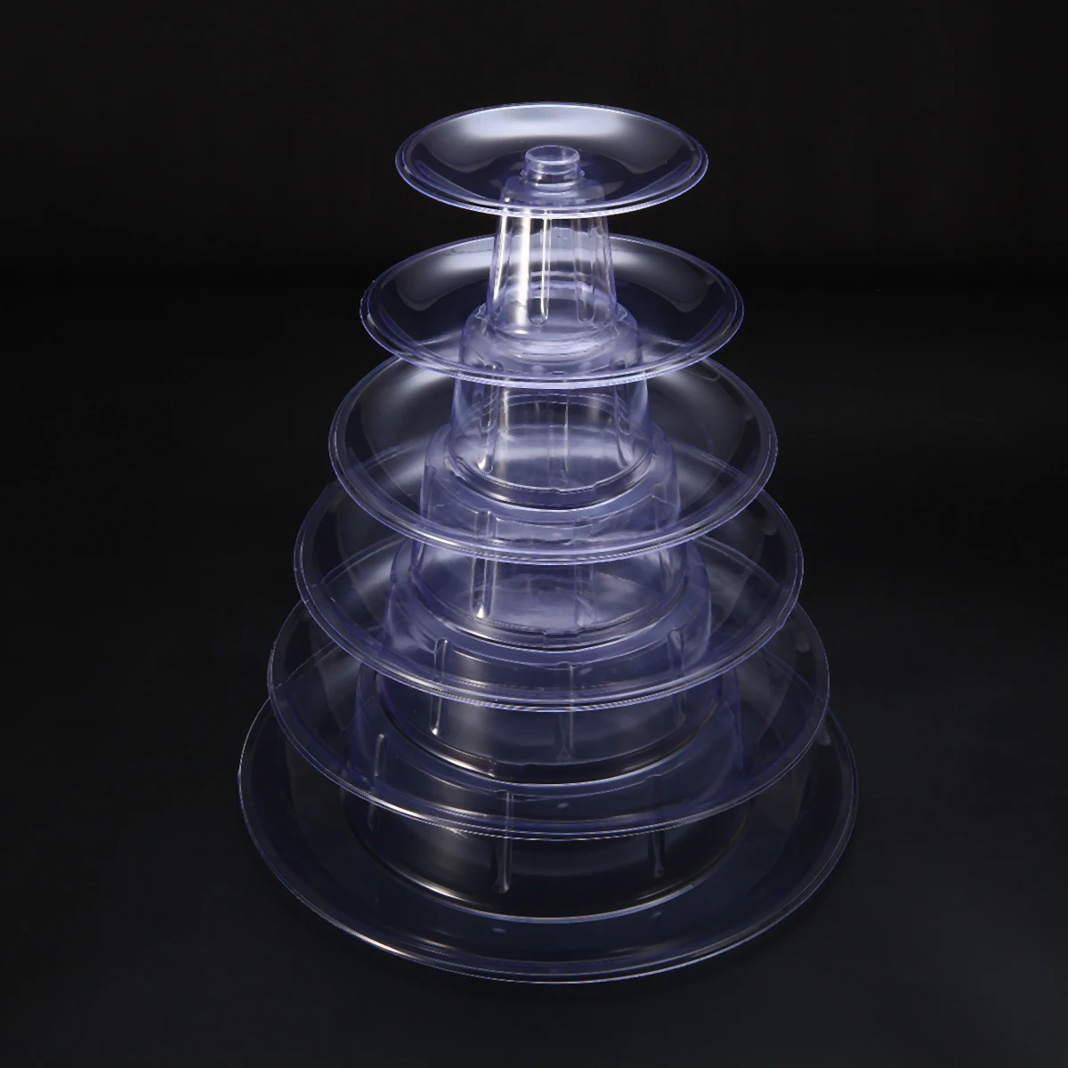 6 Tiers PVC Macaron Tower Cake Stand Fondant Cupcake Display Rack Birthday Party Wedding Decoration Racks