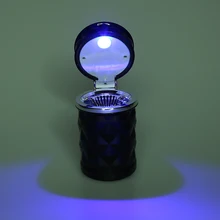 Liplasting авто грузовик светодиодный пепельница ясень цилиндрический подстаканник для автомобиля офис авто аксессуары