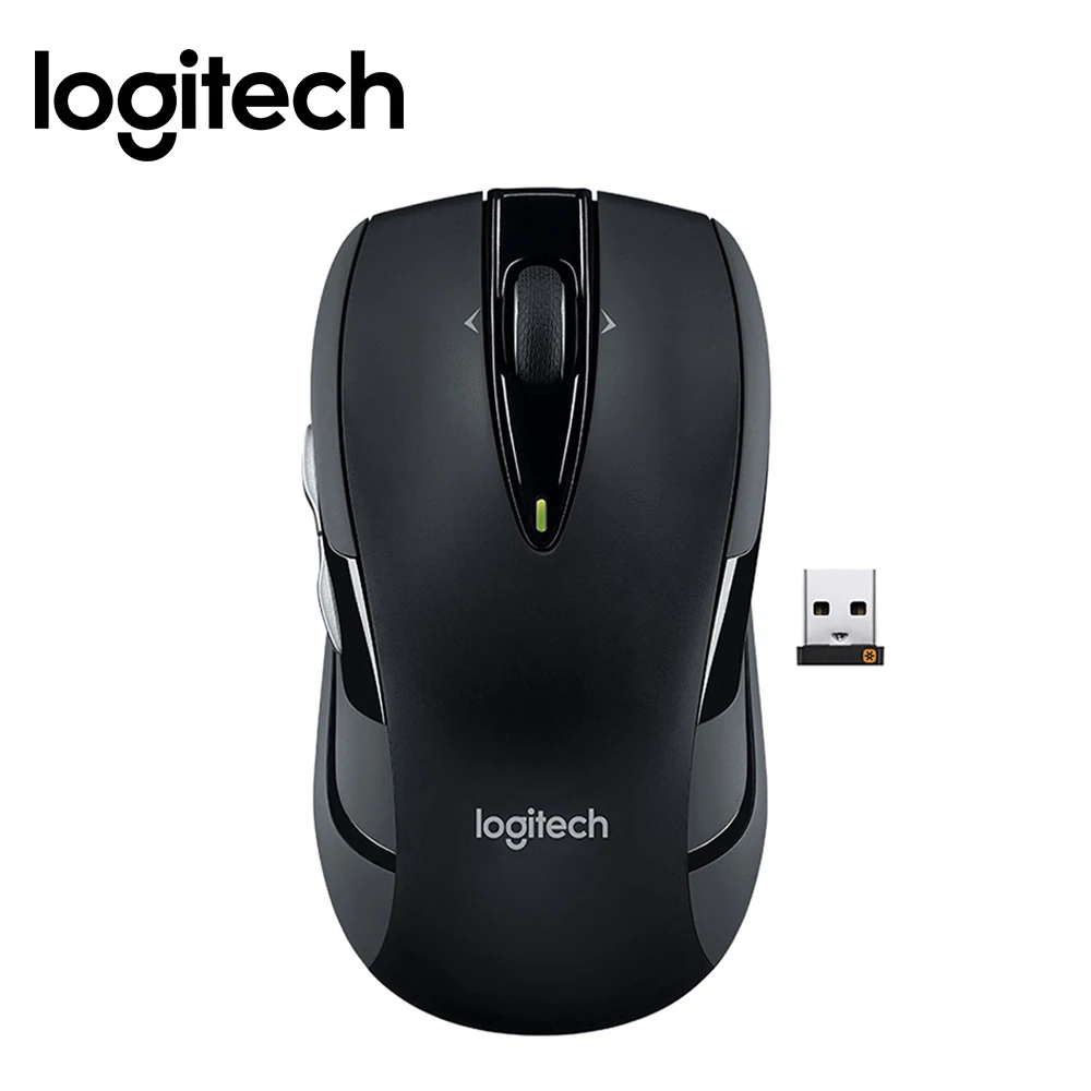 

Logitech M545 2.4Ghz Wireless Mouse With Two Extra Thumb Buttons Black / Blue for PC Game Office Mouse for Home Use Gamer Mice