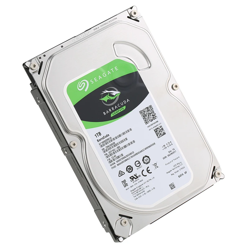 Seagate-disco duro interno de escritorio 1TB, pulgadas, 7200 RPM, SATA, 6 Gb/s, 64MB, caché, ST1000DM010 -